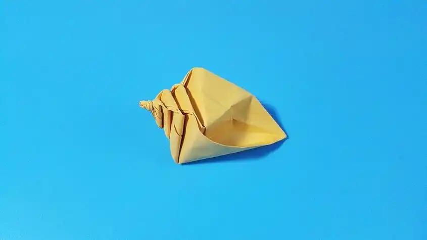 折纸立体海螺图解 手工折纸大全-普车都