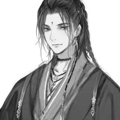 侠客头像男生古风黑白图片_男生动漫头像_头像屋