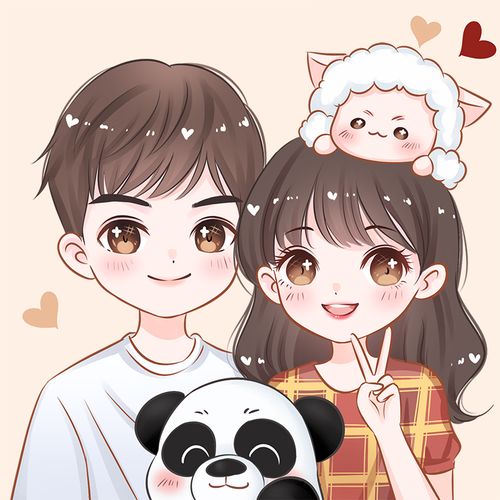 q版手绘头像画卡通真人照片动漫人像漫画头像定制情侣画像约稿可心风