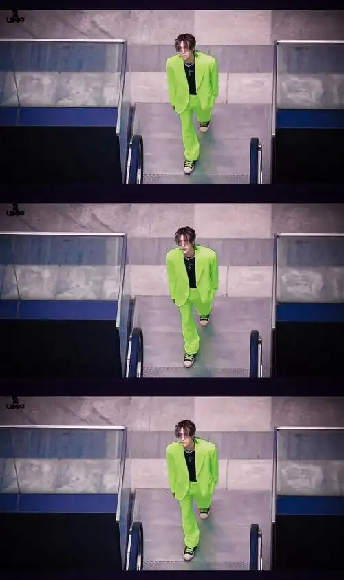 王一博陈宇#|#王一博这就是街舞4#这套荧光绿西装真的太酷太拽了可惜