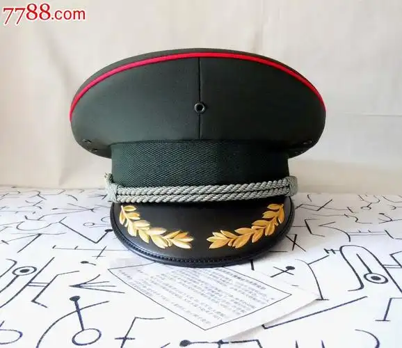 正品陆军常服大檐帽——送帽徽