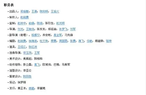 转爱的演职员表