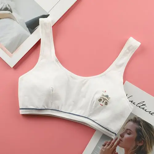 少女发育期抹胸小背心内衣初中高中学生9-12-14-16岁无钢圈文胸