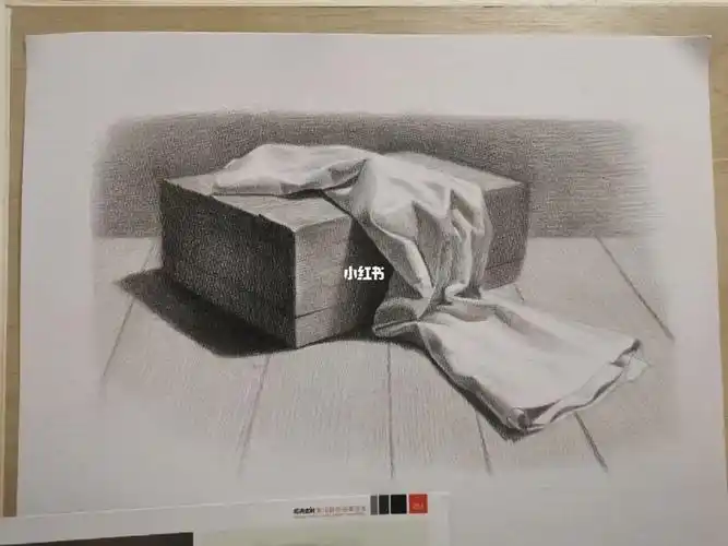 炭笔素描我流衬布