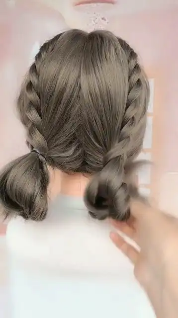 中小学生的头发可以这样扎简单好看