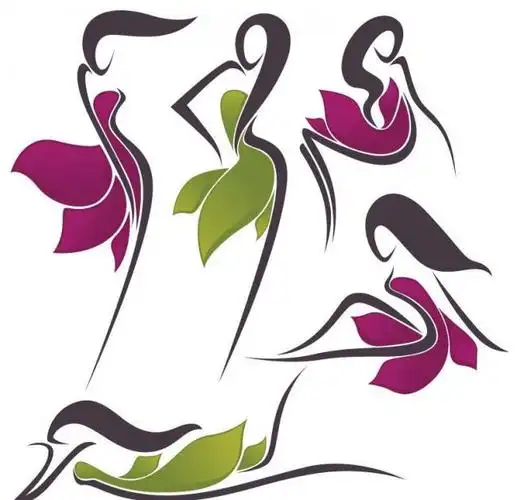 图标模板下载白色标签标识标志图标标志美女图标 logo图标矢量素材