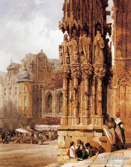 #水彩欣赏#从16世纪的地形图到17世纪的古典…-堆糖,美好生活研究所