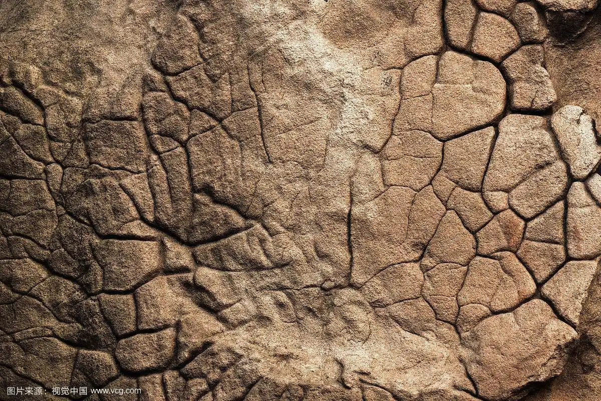 岩石表面的裂纹