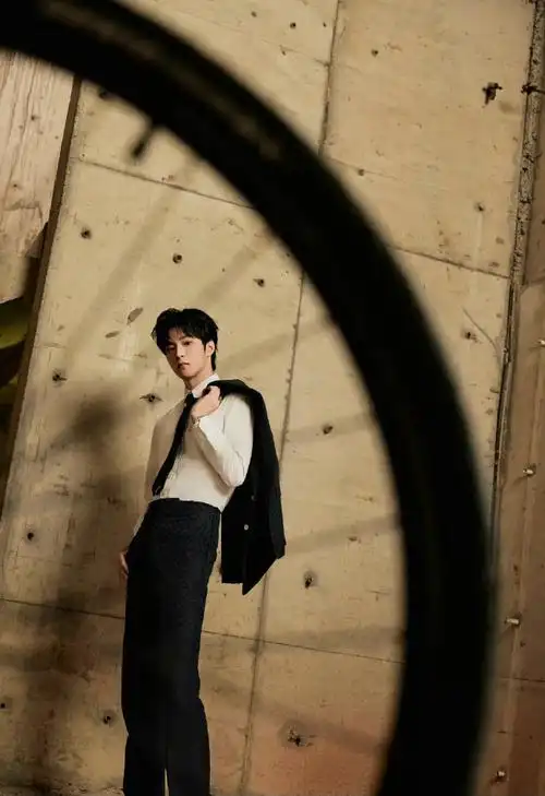 时代少年团-刘耀文今日#微博电影之夜#造型图,全套lv服饰出镜,高挑的