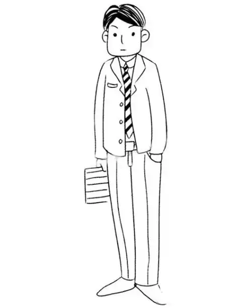 幼儿简笔画爸爸的画法图片