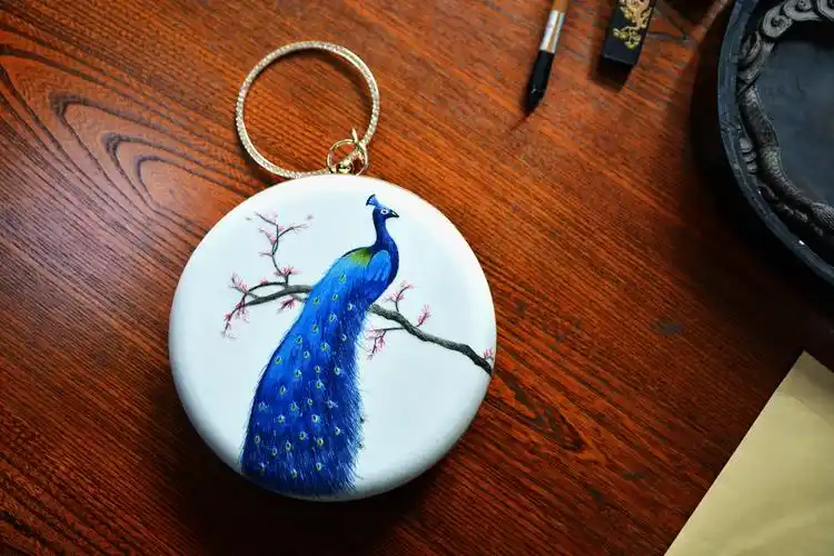 一席文创 苏绣口金包