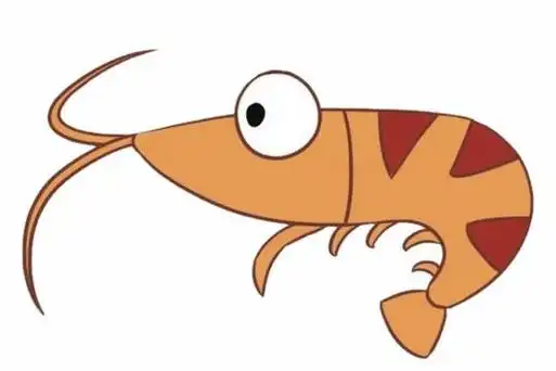 可爱小虾简笔画卡通 简笔画图片大全-普车都