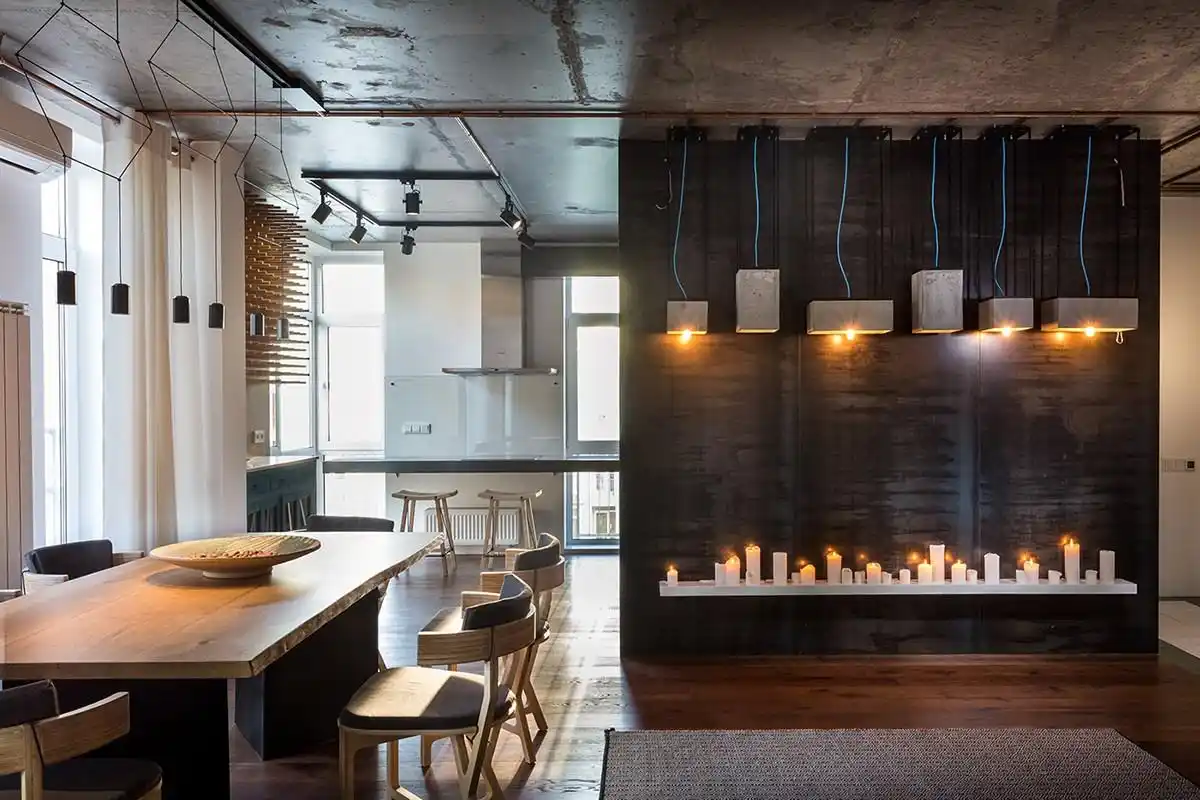 轻工业风工作室公寓装修设计