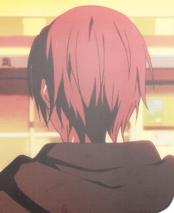 动漫gif回头gif红头发gif背影gif