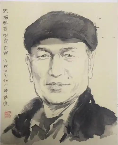 广东南山书画研究会新春团拜,压轴好戏就是由著名人物肖像画家陈挺通