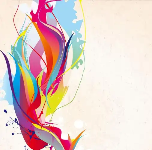 创意彩色颜料艺术班美术培训海报背景素材