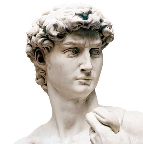 大卫石膏像设计模板素材