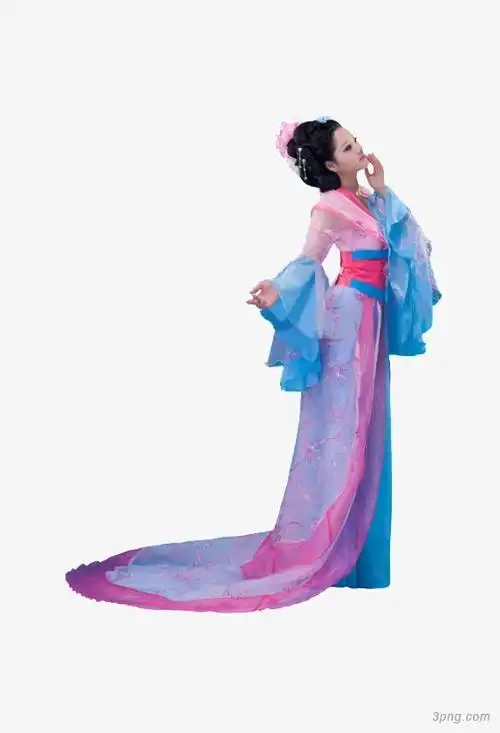 古装美女png素材透明免抠图片动植人物