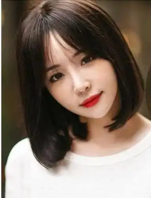 圆脸发型图片:修颜显瘦的圆脸发型无比时尚