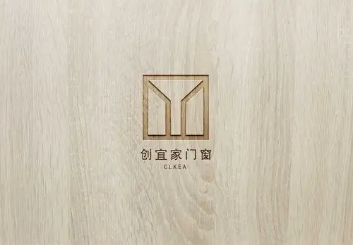 创宜家门窗logo(提案) 家具logo |平面|logo|风元设计 - 原创作品