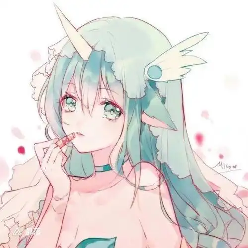 简约女头女生可爱动漫qq头像