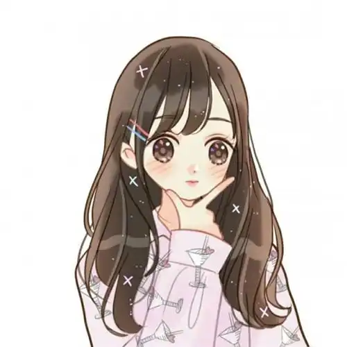 抖音手绘女生头像,网红的美女真人手绘的-卡通头像