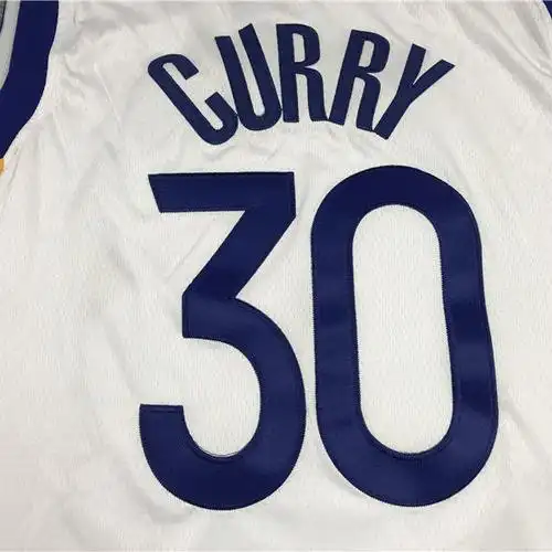 75周年22新赛季勇士队白色30号球衣汤普森维金斯刺绣球衣 新款30号