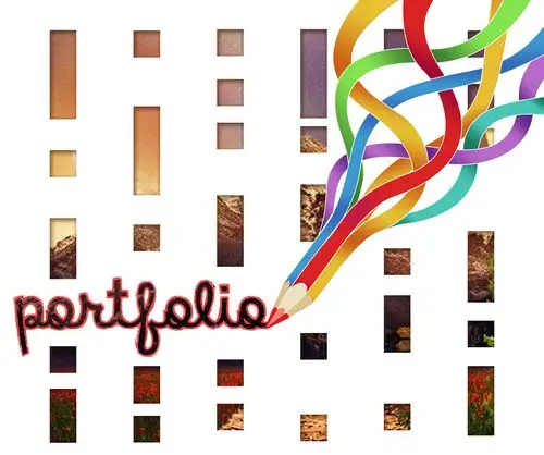 设计的作品集的封面.