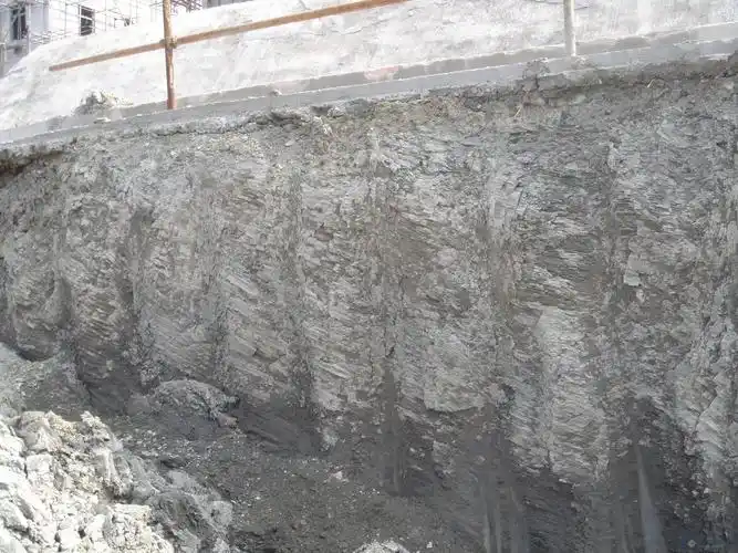 一种新型基坑支护方法——无撑式水泥土桩锚墙支护工程照片