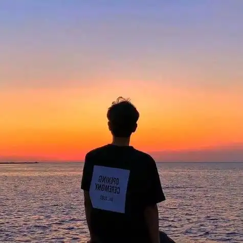 落日余晖男生头像帅爆了