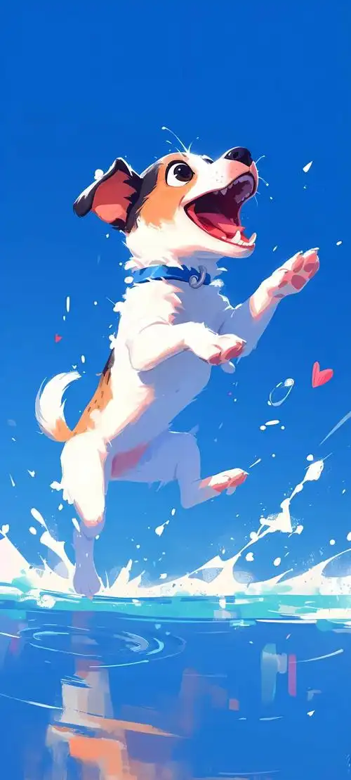 手机壁纸超级可爱超萌狗狗壁纸图片一键换上