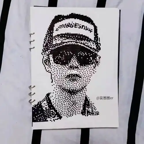 王一博像素画