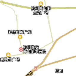 临安青山湖景区卫星地图