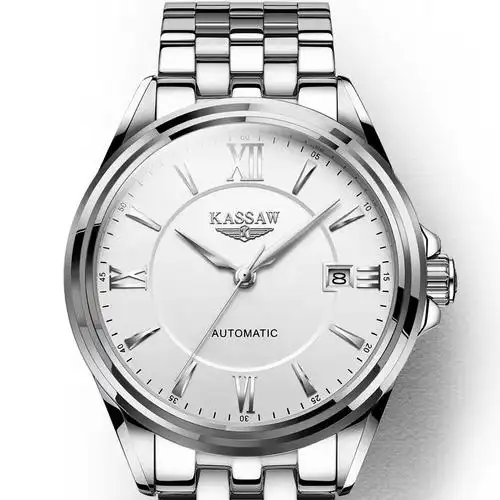 卡梭kassaw手表男自动机械表进口机芯时尚商务防水手表日历男表skk818