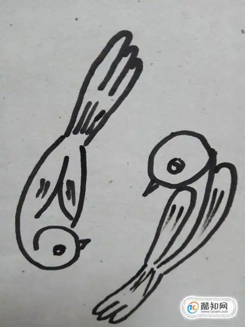 如果用数字6和9来画简笔画小鸟优质