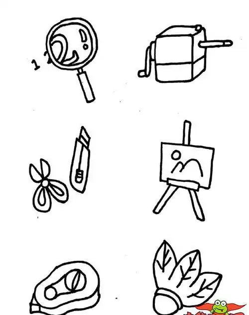 日常小物品简笔画图片小朋友可以画超超简单的日常生活物品简笔画图片