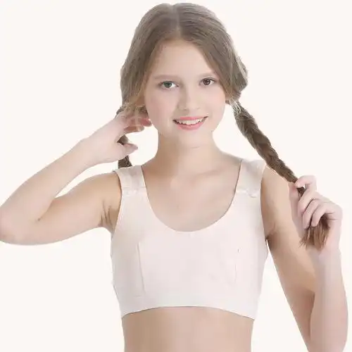 【特卖】女童中大童内衣纯棉小背心发育期学生9儿童文胸罩女孩12抹胸1