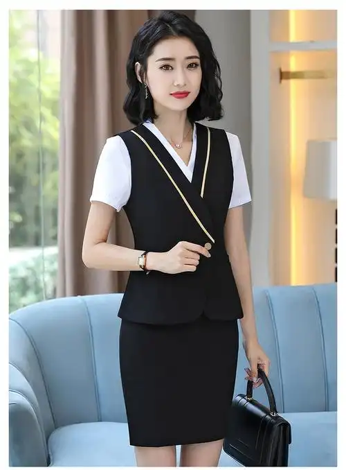 海南航空空姐服装南姐制服职业装套装女夏季短袖空乘气质美容院酒店