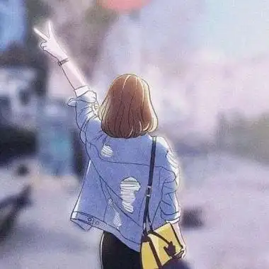 卡通女背影微信头像图片复古 卡通头像图片大全 -【爱个性】