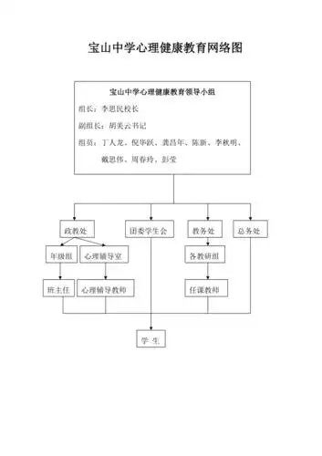 宝山中学心理健康教育网络图