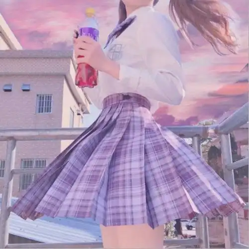 吹中牌同工厂正统温柔一刀jk制服格纹日女学生学生校服