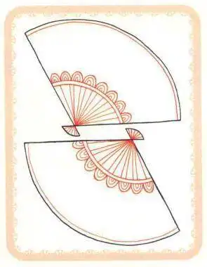 扇子简笔画法步骤02折扇简笔画彩色