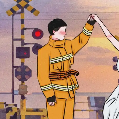 消防员情侣头像先为国家然后为我03