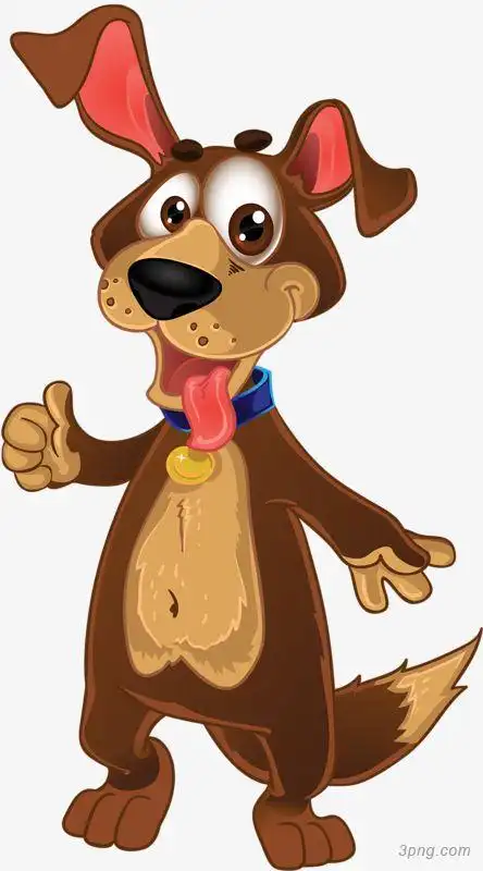 站立的狗狗png素材透明免抠图片-动植人物