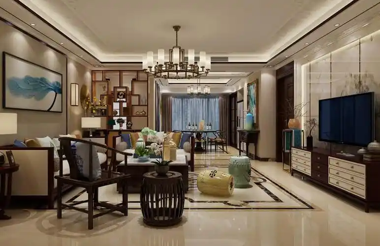 仁山智水130平新中式风格