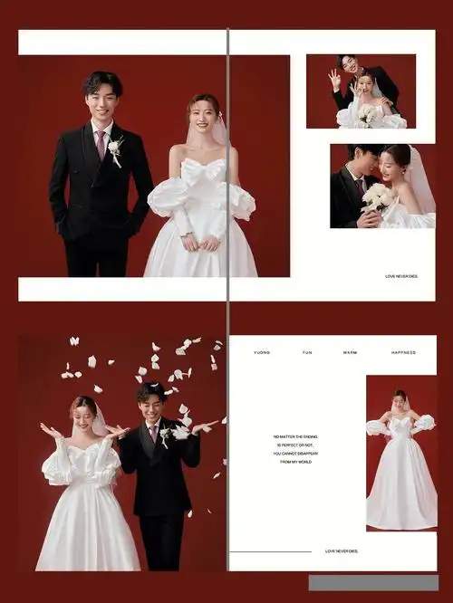 简约即高级的婚纱照相册排版-南阳婚纱照