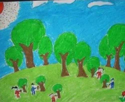 小太阳幼儿园《拥抱春天,播种绿色》的线上植树节主题活动