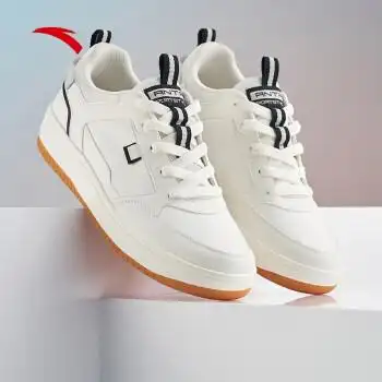 安踏男鞋anta板鞋男夏季新款休闲韩版潮流运动滑板鞋百搭小白鞋厚底