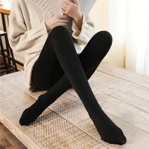 黑色不透肉丝袜加厚天鹅绒连裤袜女春秋冬季中厚款防勾丝打底袜子