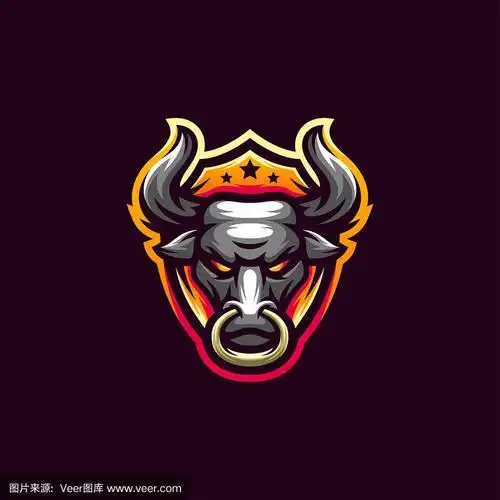 牛标志设计矢量插图设计